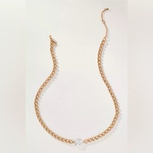 NWT Anthropologie Two Tone Chunky Chain Necklace